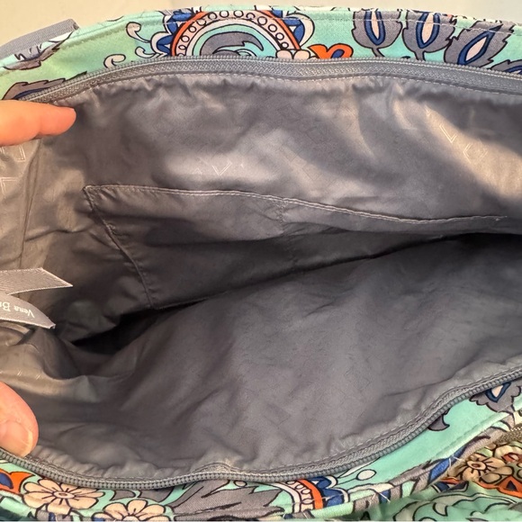 VERA BRADLEY Floral Green and Gray Women's Bag Set perfect condition - Picture 9 of 15